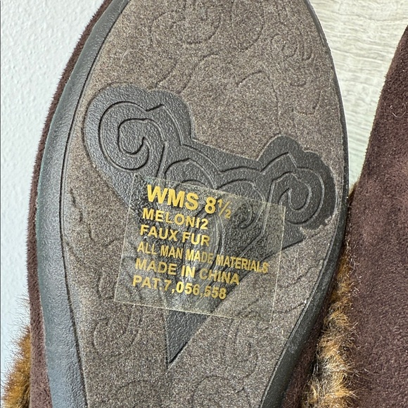 Report Faux Fur Brown Moccasin Boots - Picture 5 of 6
